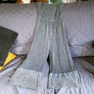 Tank Jumpsuit  summer with vertical lines